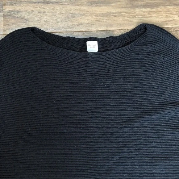 Garnet Hill Boat Neck Ribbed Knit Sweater - Picture 4 of 7
